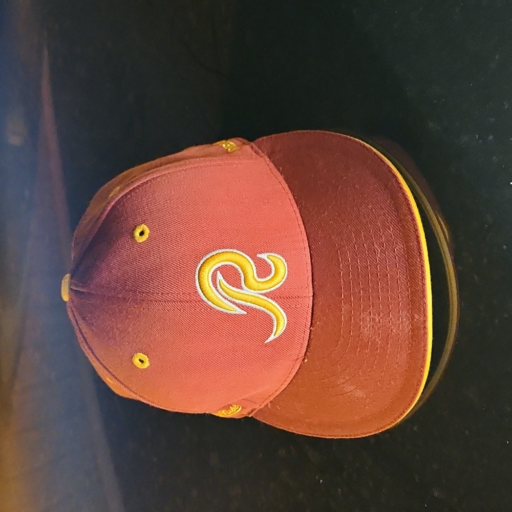 VINTAGE WASHINGTON REDSKINS "R" LOGO MITCHELL & NESS FITTED HAT SIZE 7¼